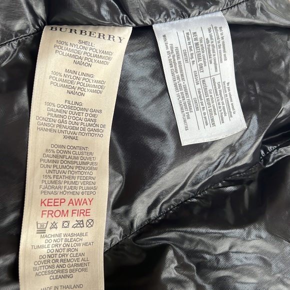 Burberry Brit WINTER SALE Black Down Short Trench   S - Picture 11 of 11